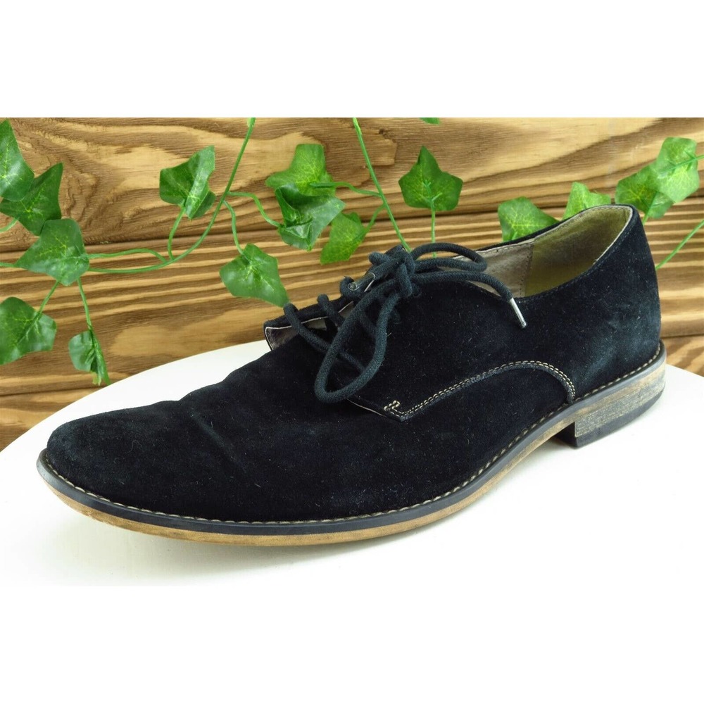 Stacy Adams Shoes Sz 9 M Black Derby Oxfords Leather Men